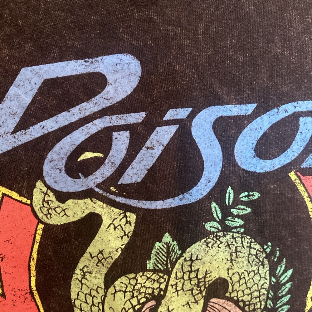 Poison Crop Top T-Shirt Size 3X - Picture 5 of 11